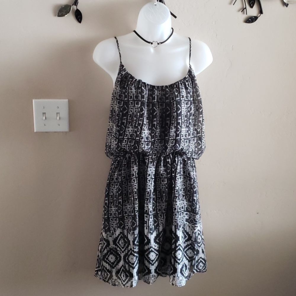 Aqua Blouson sundress